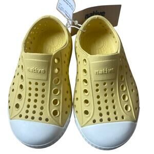 Native Kids Shoes in Yellow and White